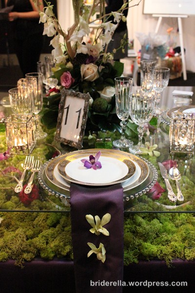 purple wedding decoration EventDecoratorcom created a floral wonderland 