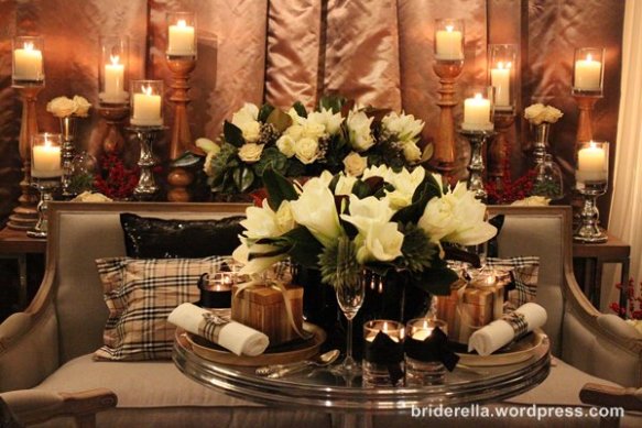 I love this classic with a twist Burberryinspired wedding decor from 