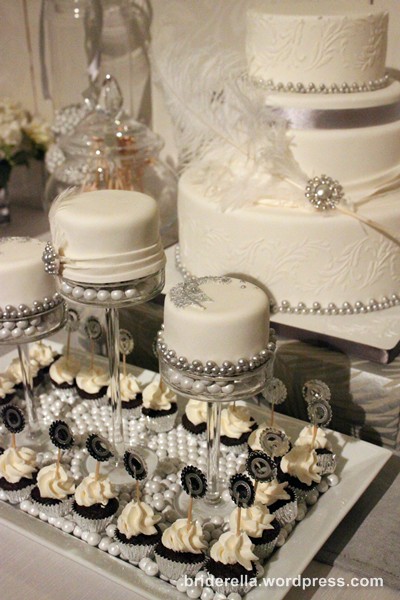 Silver and white sweet table This is one sweet table I would never be able 