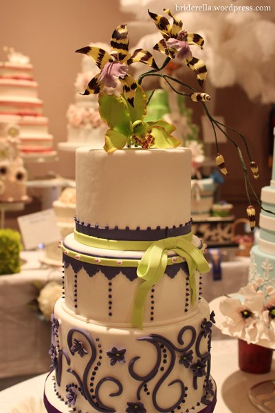 A more whimsical wedding cake from Cakes By Tanya