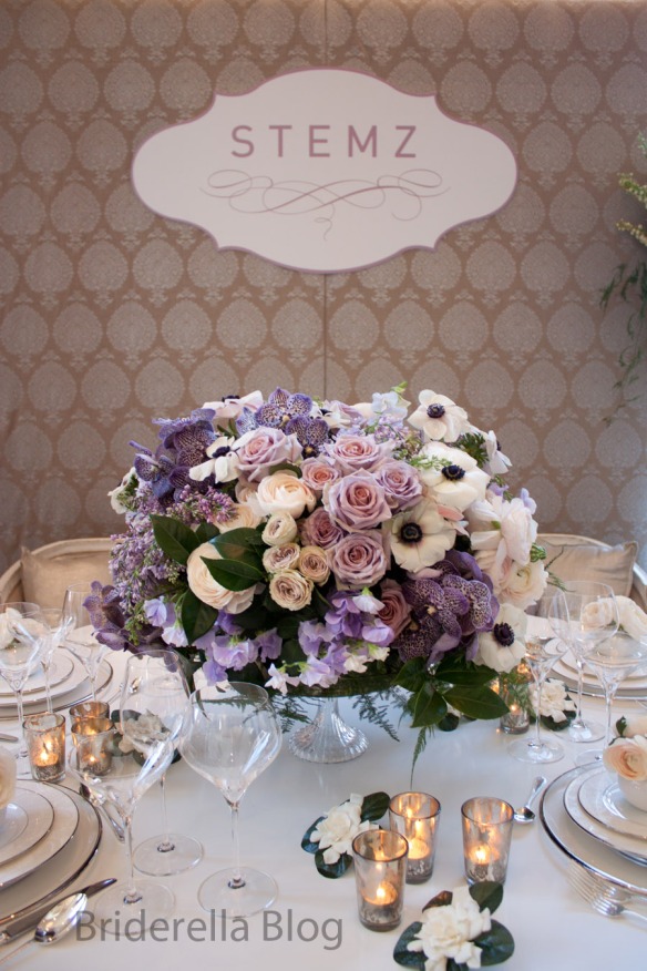 Purple and white elegance from